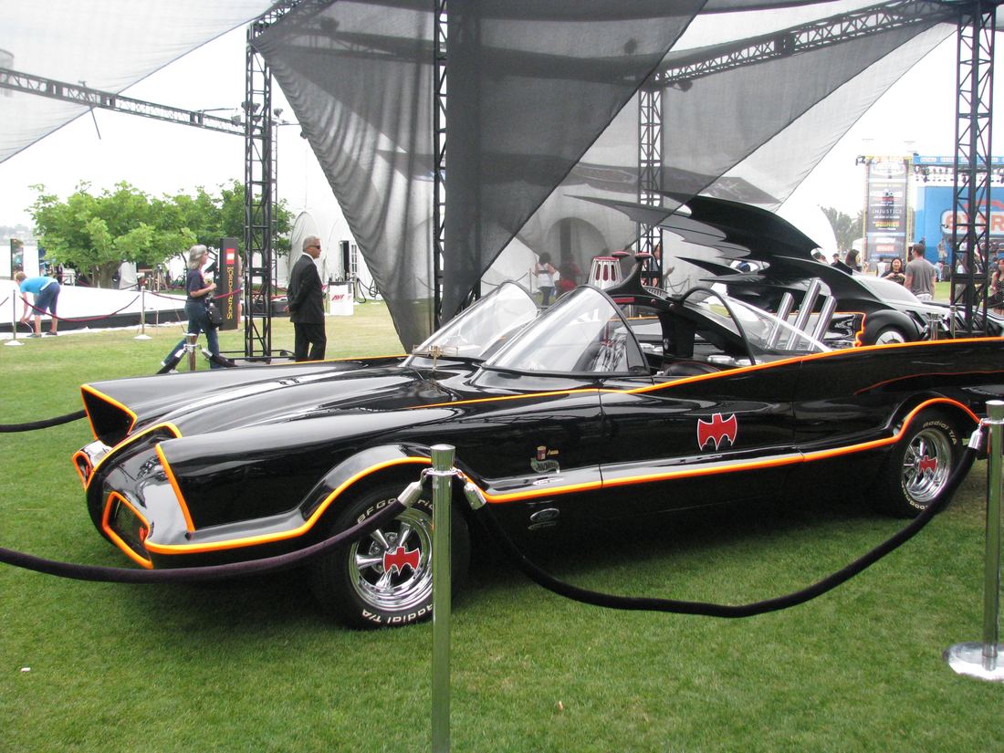 The 1966 style Batmobile on display at San Diego Comic-Con